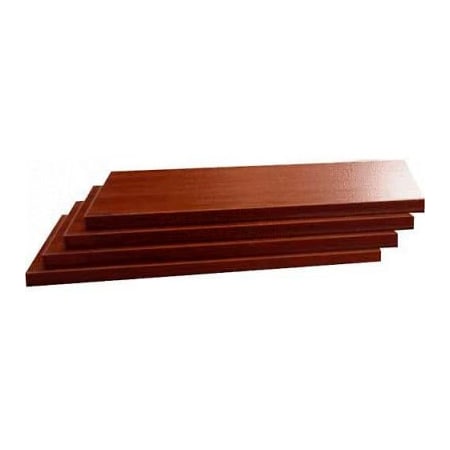 Windmill Slatwall Products Slatwall Cherry Shelves, 3/4"Hx8"Dx22-1/4"W, Finished on 2 Sides and 3 Edges 4PKG-H-End-Cherry